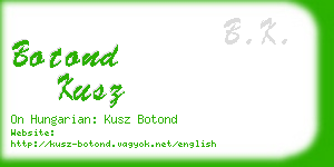 botond kusz business card